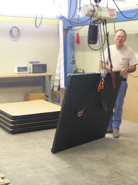 4'x4' pennsylvania platform floor scale 5000 lb. calibrated in lancaster pa