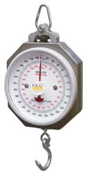 KHS Industrial Dial Hanging Scale with 250 pound capacity