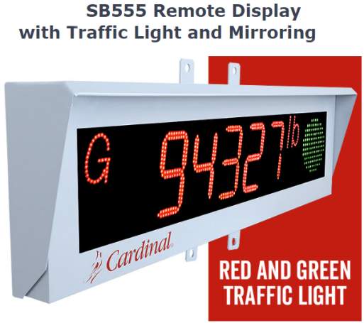 remote display with traffic light start / stop