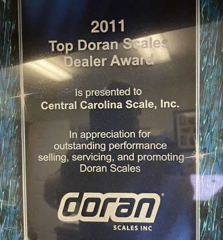 top doran scales dealer award