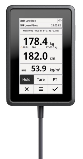 seca xline weight display