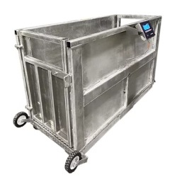 aluminum hog scale with side rails