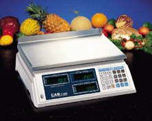 CAS S-2000 Price Computing Scale with 999 PLU Price Look Ups